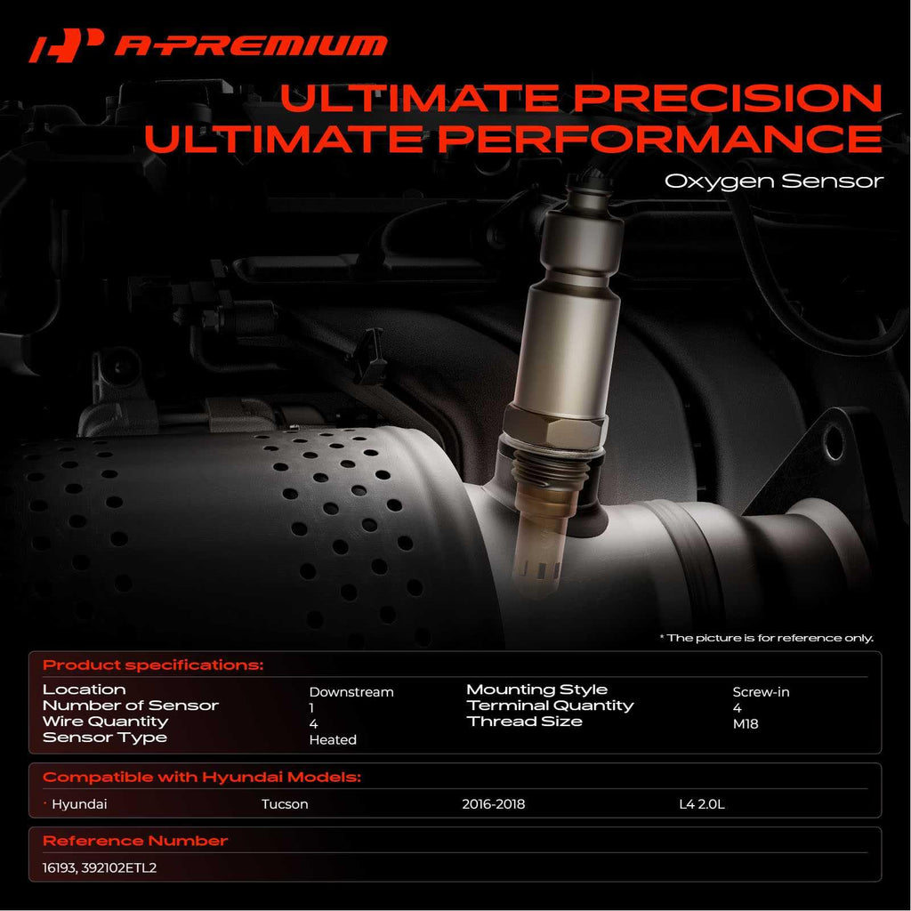 A-Premium Downstream O2 Oxygen Sensor Compatible with Hyundai