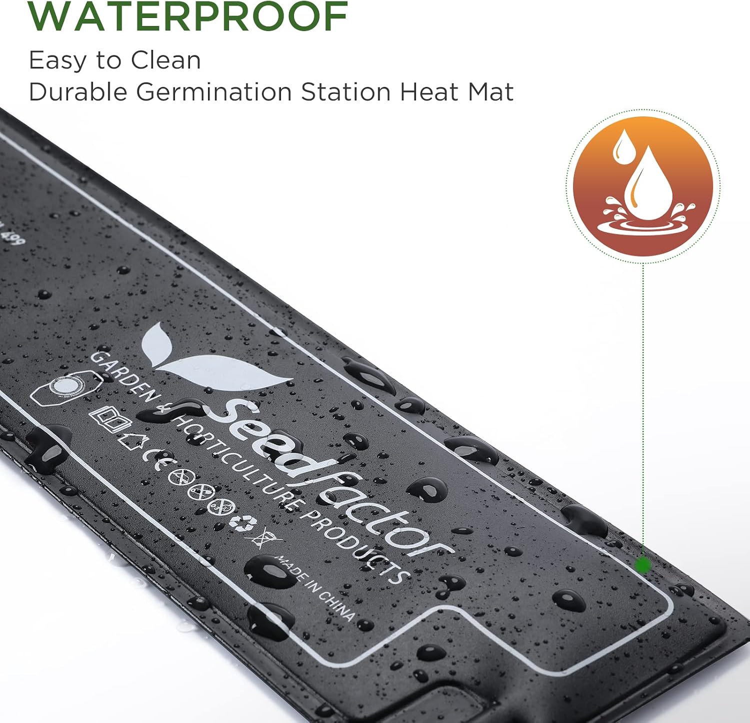MET Certified Seedling Heat Mat, Adjustable Temperature Waterproof Durable Germination Station Heat Mat, Warm