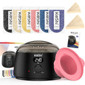 Waxing Kit for Women and Men, Digital Wax Warmer with 6 Bags Hard Wax Beads, at-Home Hair Removal Wax Kit for Full