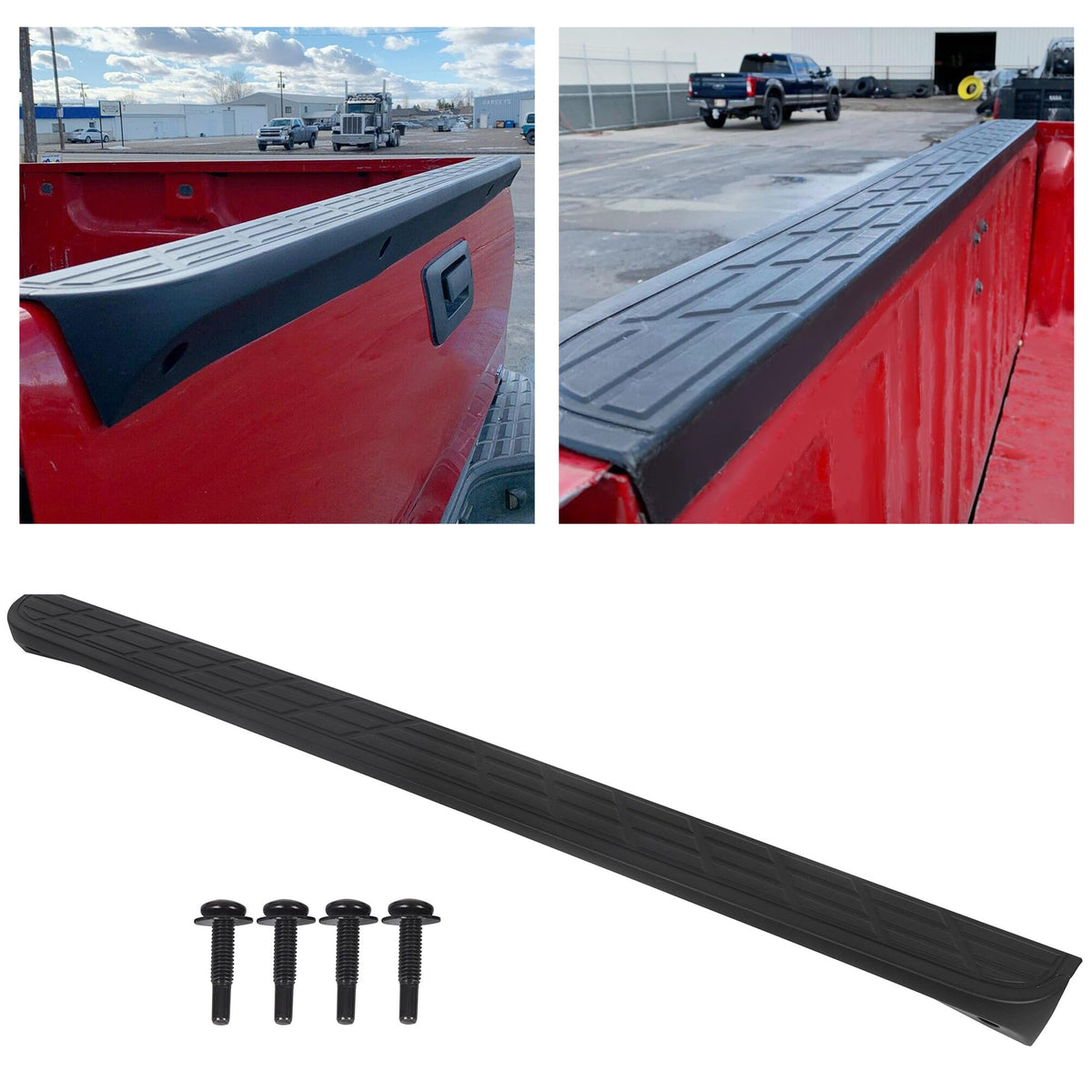 Tailgate Molding Protector Cap Compatible with 2007-2014 Chevy GMC