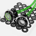 2Pcs 19mm 0.74" Green LED Symbols Indicator Light 5V 12V 24V IP67