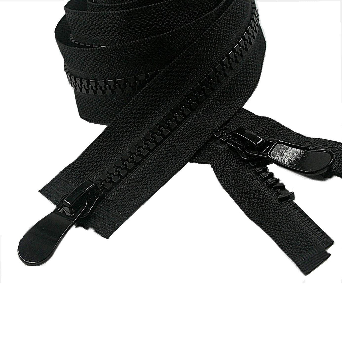 #8 Separating Zippers Two Way Resin Zippers 30 Inch Black Zipper
