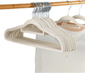 Velvet Clothes Hangers Set, Space-Saving Flocked Hangers for Shirts, Jackets, Coats, Non-Slip Velvet Hangers with