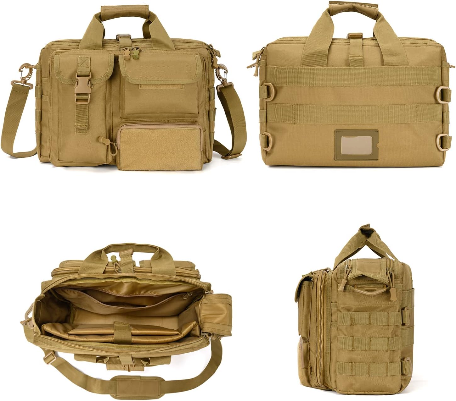 Tactical Messenger Bag,14inch/15.6inch/17.3inch Briefcase for Man Military Laptop Bag, Flight Work Bags for Pilots