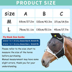 Horse Fly Mask, Black, Draft Horse