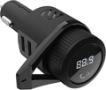 BTFM5 Bluetooth Hands-Free Car Kit with Digital FM Transmitter and Dual 12W USB Charging Ports For Vehicles