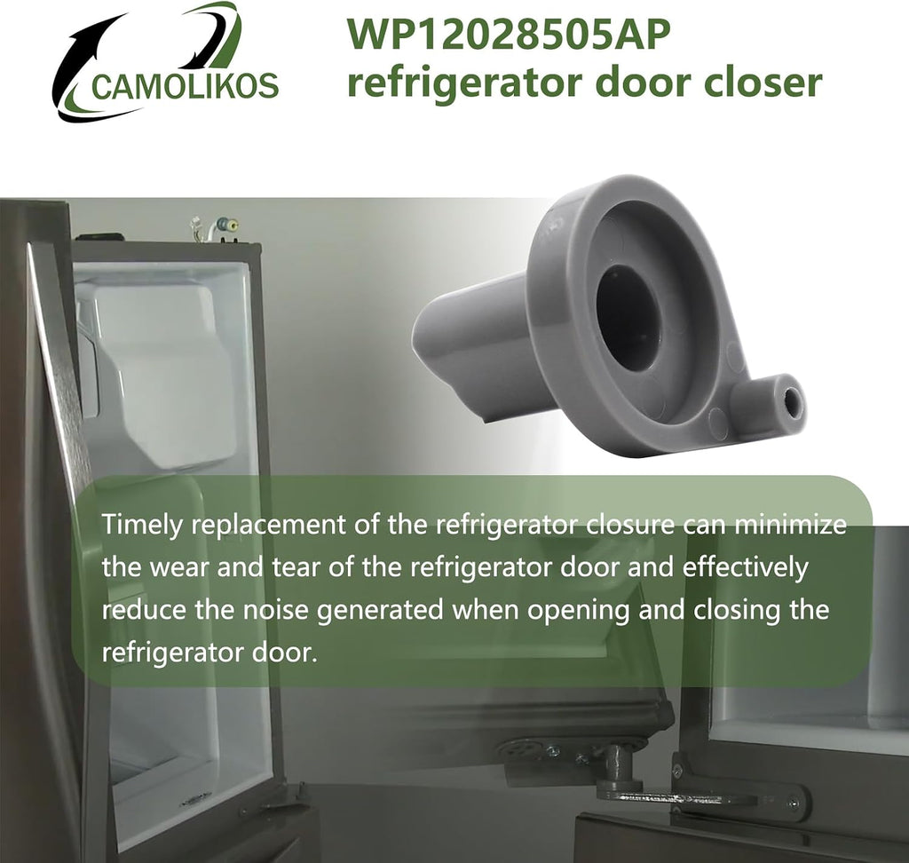 WP12028505AP 12028505AP W10191100 Refrigerator Door Closure Compatible with Whirlpool Replaces 1469168 AP6005420 PS11738468 EAP11738468
