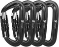 12kN Heavy Duty Carabiner Clips - Favofit Locking Carabiner for Keychain Key Ring Hammock & Dog Leash - 0.9oz