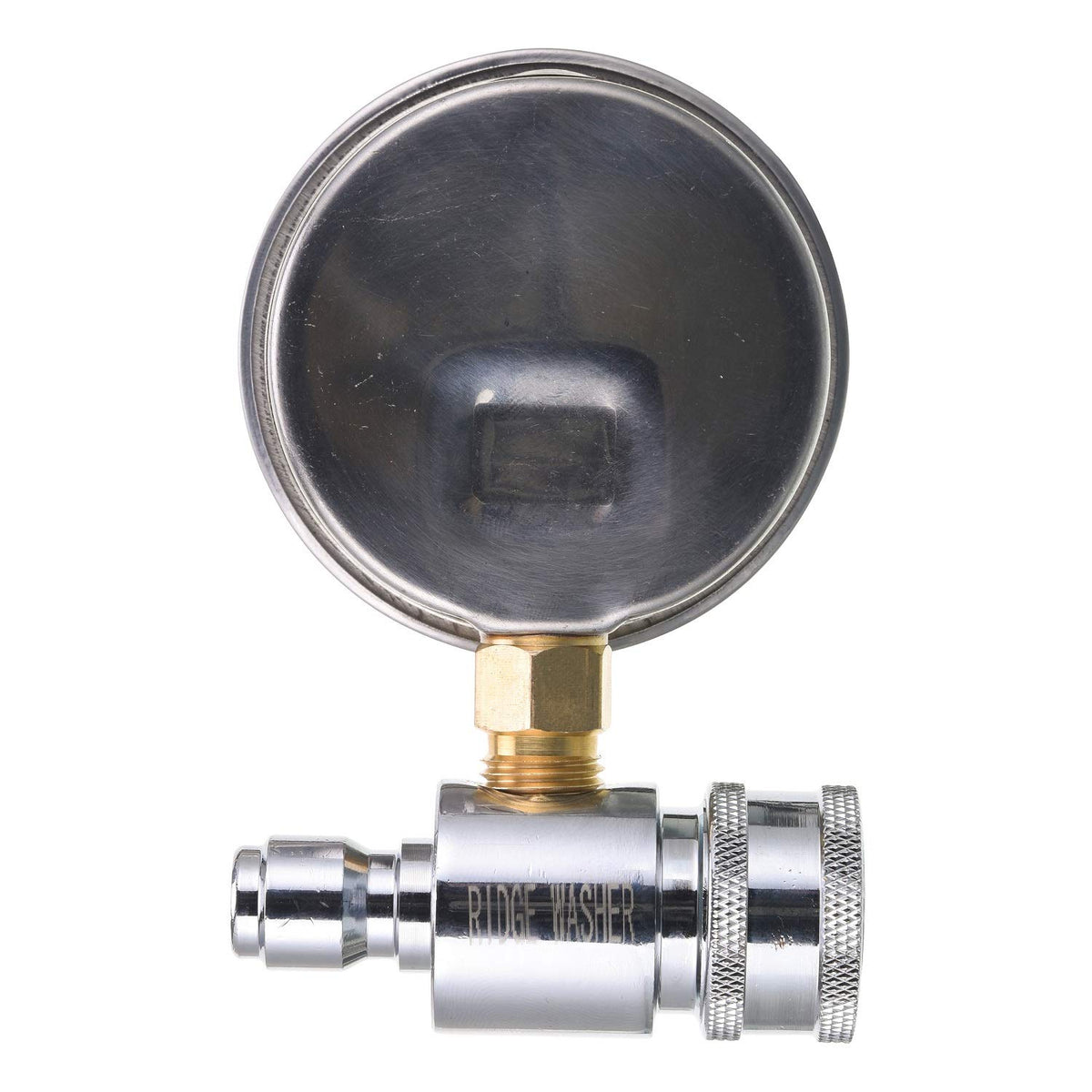 RIDGE WASHER Pressure Washer Gauge with 3/8'' Quick Connect Socket and Plug