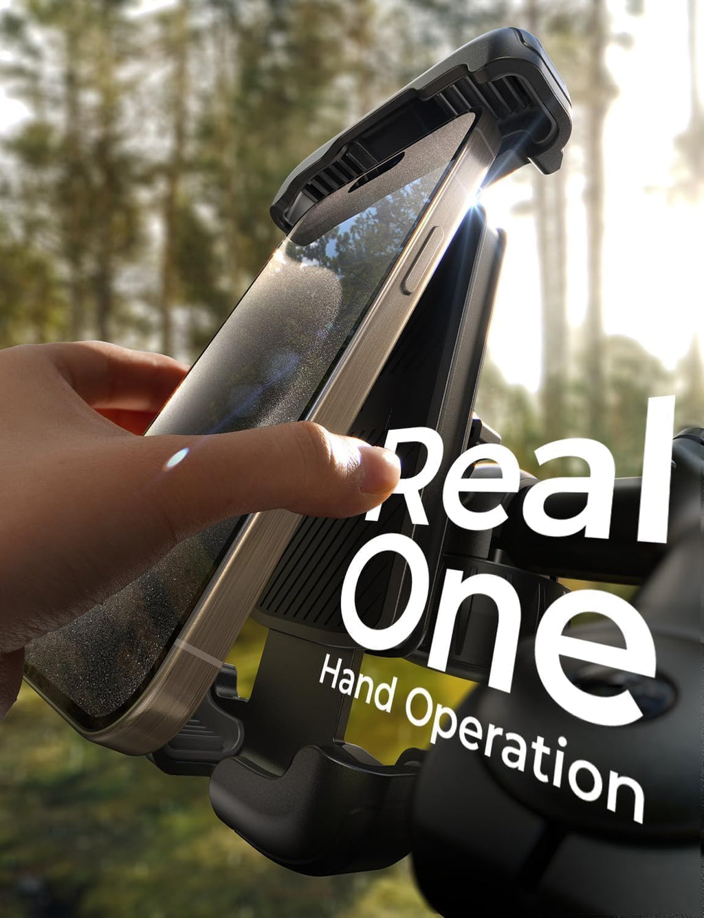 Bike Phone Holder, [Super Easy Install] Motorcycle Phone Mount Ebike Accessories Bicycle Handlebar Holder Mount Gifts