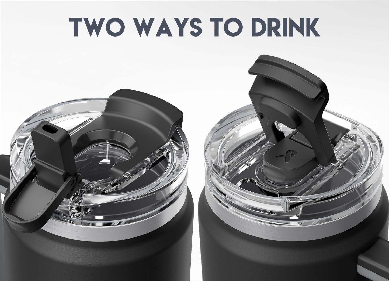 40 oz Tumbler with Handle and Straw, Insulated Tumbler with Lid and Straw, Stainless Steel Travel Mug, Keeps Cold for
