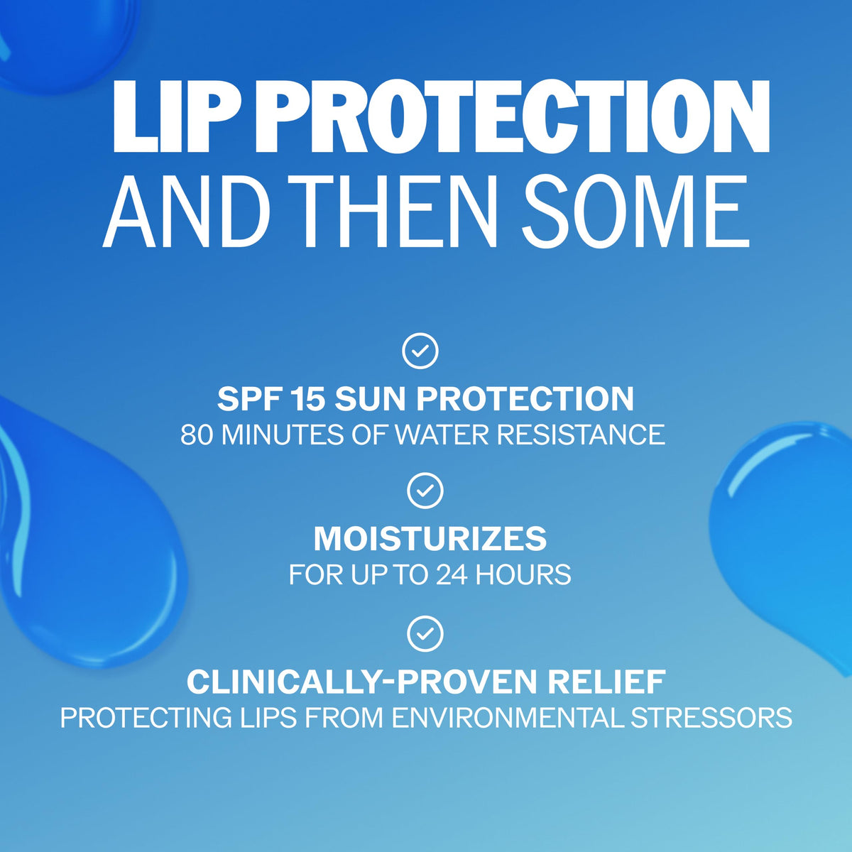 Moisture SPF + 15 Lip Balm Sticks with 24 Hour Moisture, 12-Pack