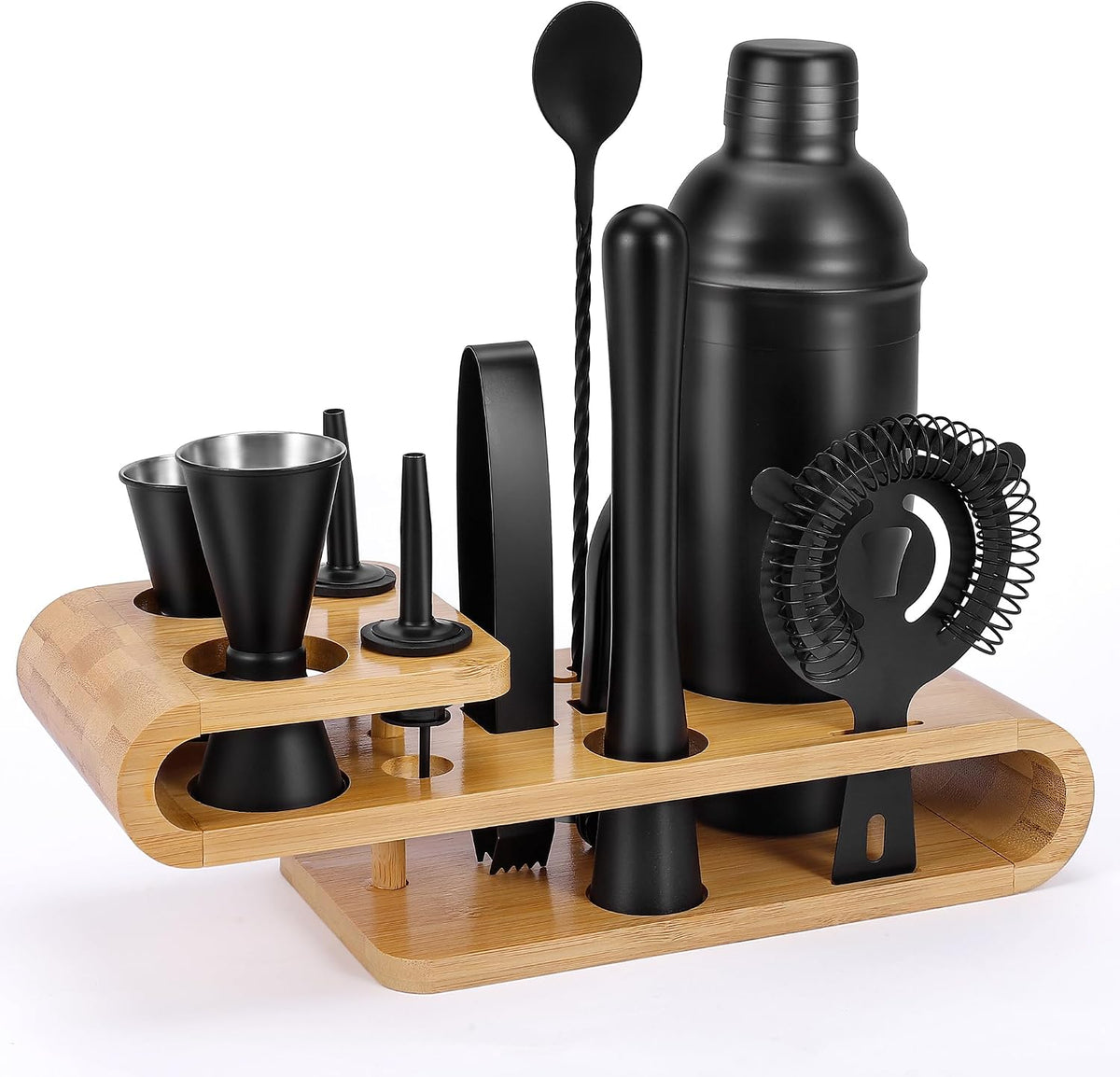 Cocktail Shaker Set - 12-Piece Complete Bartender Kit for Home Bar and Cocktail Making - Includes Cocktail Shaker
