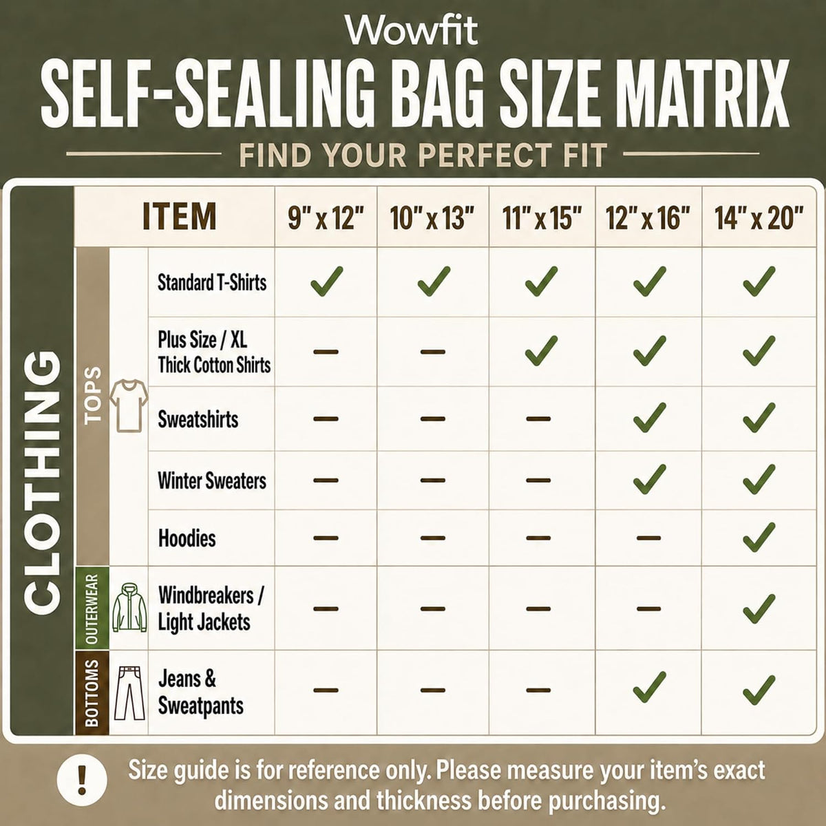 100 CT 12.1x16 Self Sealing Plastic Bags for Clothes, Sweaters