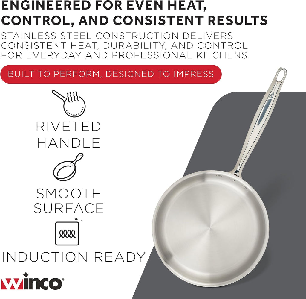 Tri-Ply Saute Pan, Silver