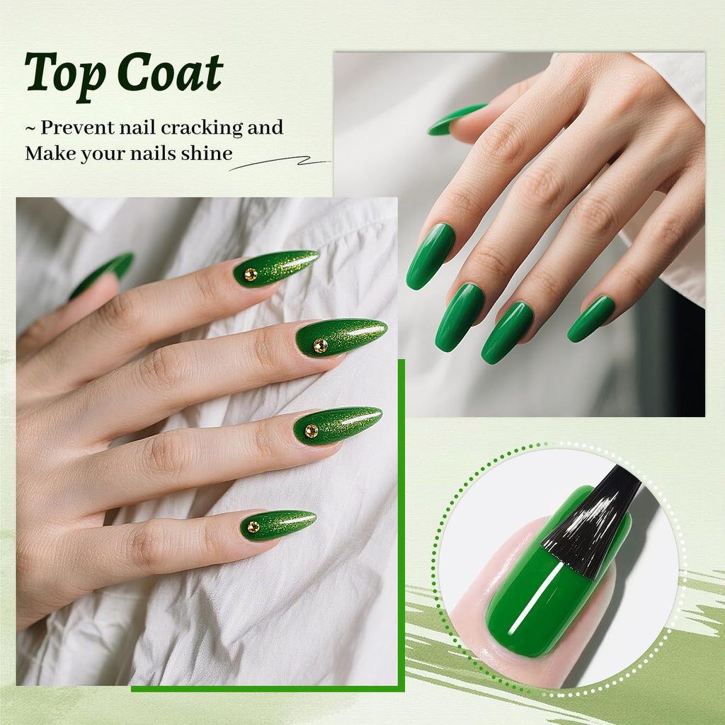 3Pcs 16.5ml Top Coat And Base Coat Set with Builder Gel No Wipe Top Coat Base Gel Builder for Thickening Strengthener