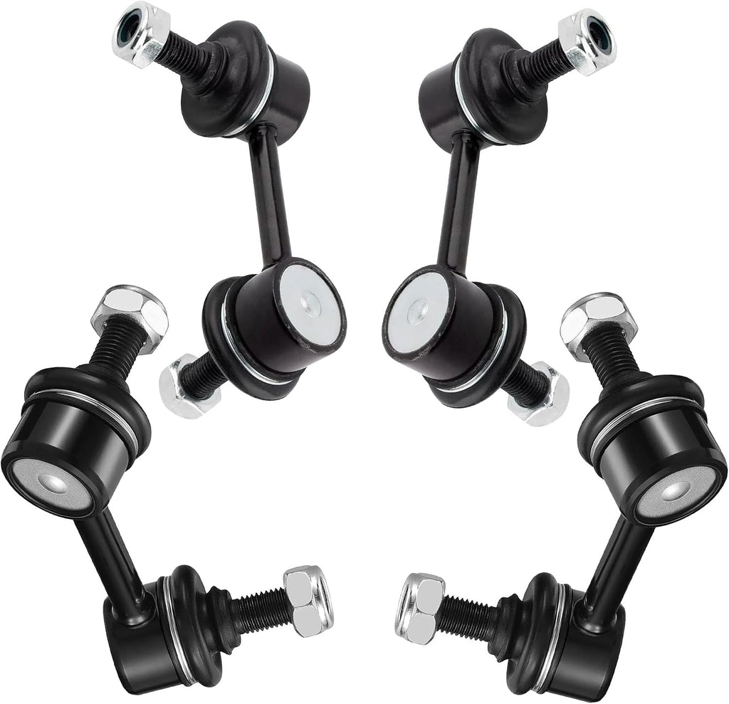 Front and Rear Sway Bar Links Compatible With 2006-2011 Acura CSX, Honda Civic Sway Bar End Links K80768 K80769 K750125 K750126