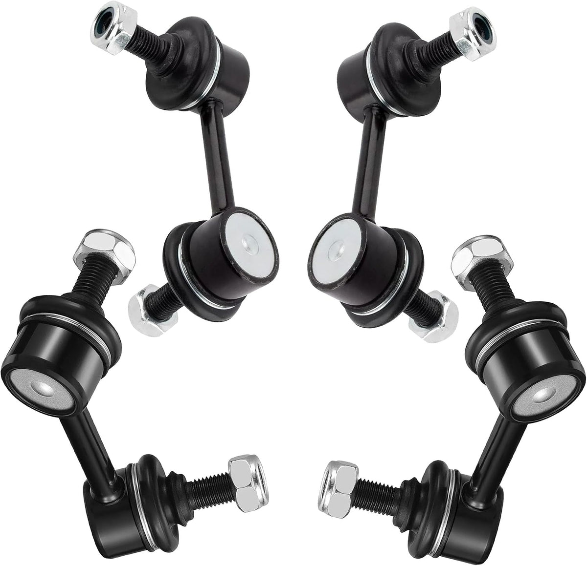 Front and Rear Sway Bar Links Compatible With 2006-2011 Acura CSX, Honda Civic Sway Bar End Links K80768 K80769 K750125 K750126