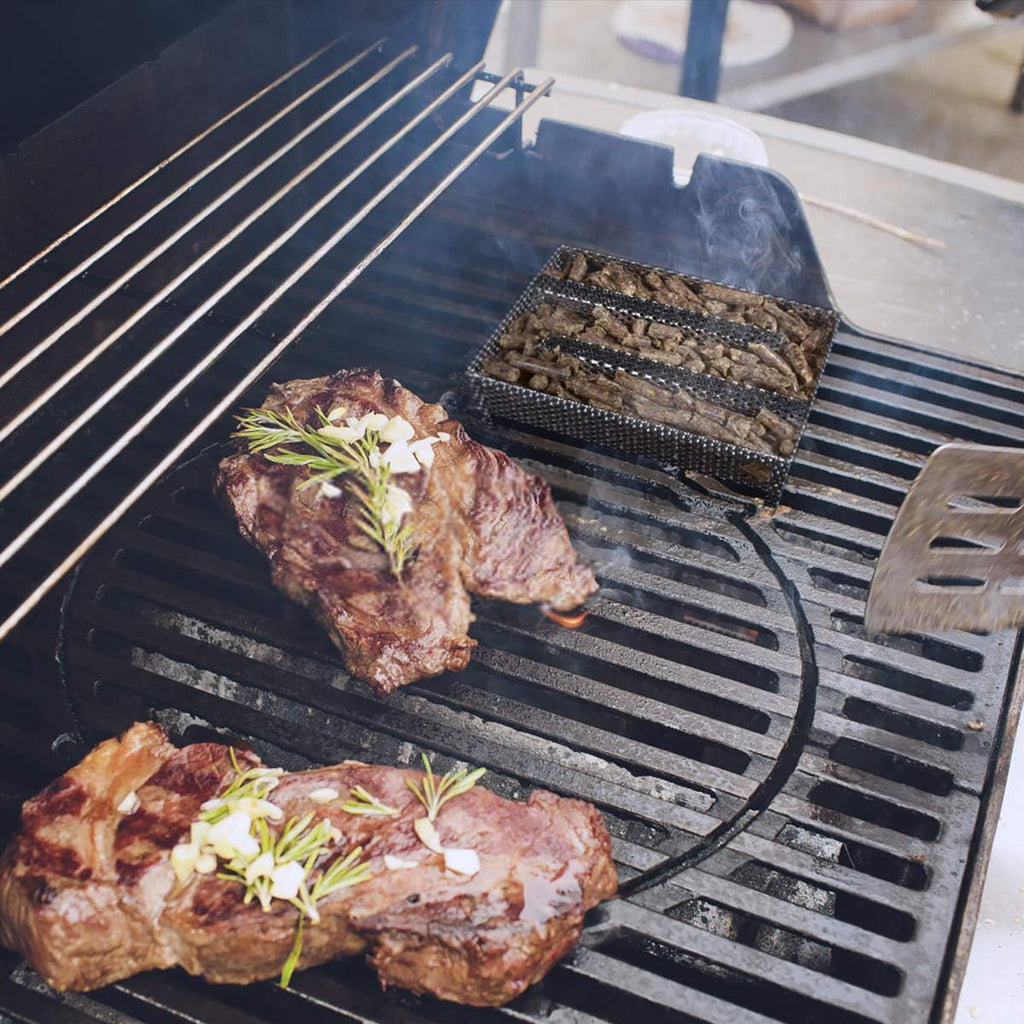 Buzzlett 5" x 8" Pellet Smoker Tray 12 Hours of Billowing Smoke