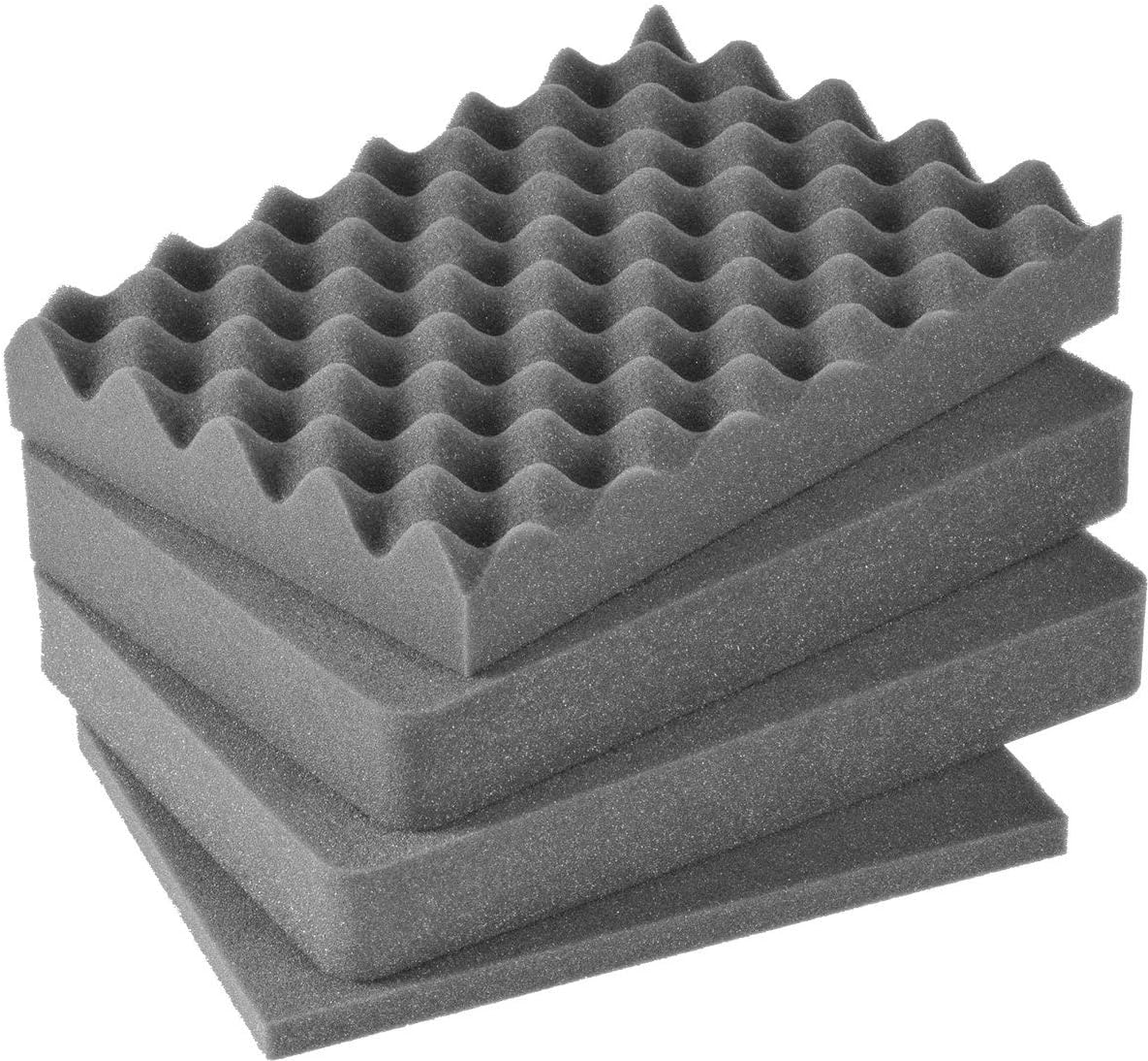 Pelican Case 1650 Replacement Foam Inserts Set (4 Pieces w/ 4" Centers)