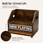 Vinyl Record Storage Box, Vinyl Record Holder & Record Storage Box