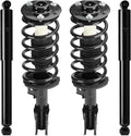 4PCS Front & Rear Strut Shock Assembly w/Coil Spring for Equinox 07-17, Chevy Captiva Sport 12-13, GMC Terrain 10-17, Pontiac Torrent/Suzuki XL-7 Vue 07-09, 172526 911258 - [ Exc. 19" Wheels ]