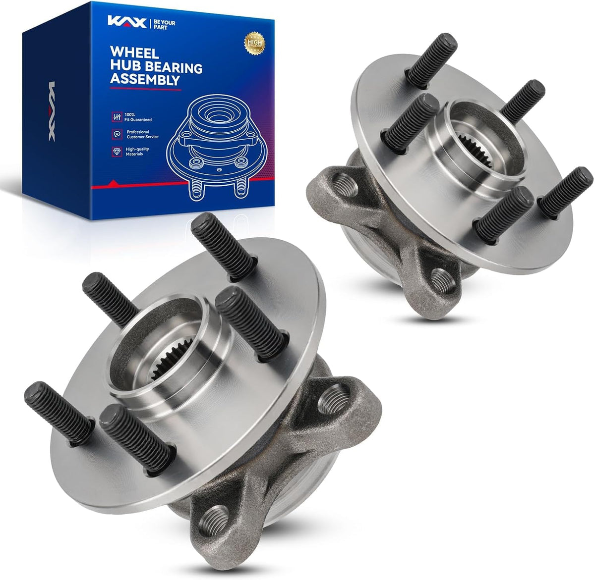 KAX 513402 Pair Front Wheel Bearing fit for 2019 Toyota Corolla SE 2.0L