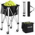 Tennis Ball Hopper for 150 Balls, Aluminum Ball Cart