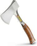 Sportsman's Axe, 14" Leather Grip Hatchet, E24A | Made in USA, Outdoor Versatility, Genuine Leather Grip, Forged In