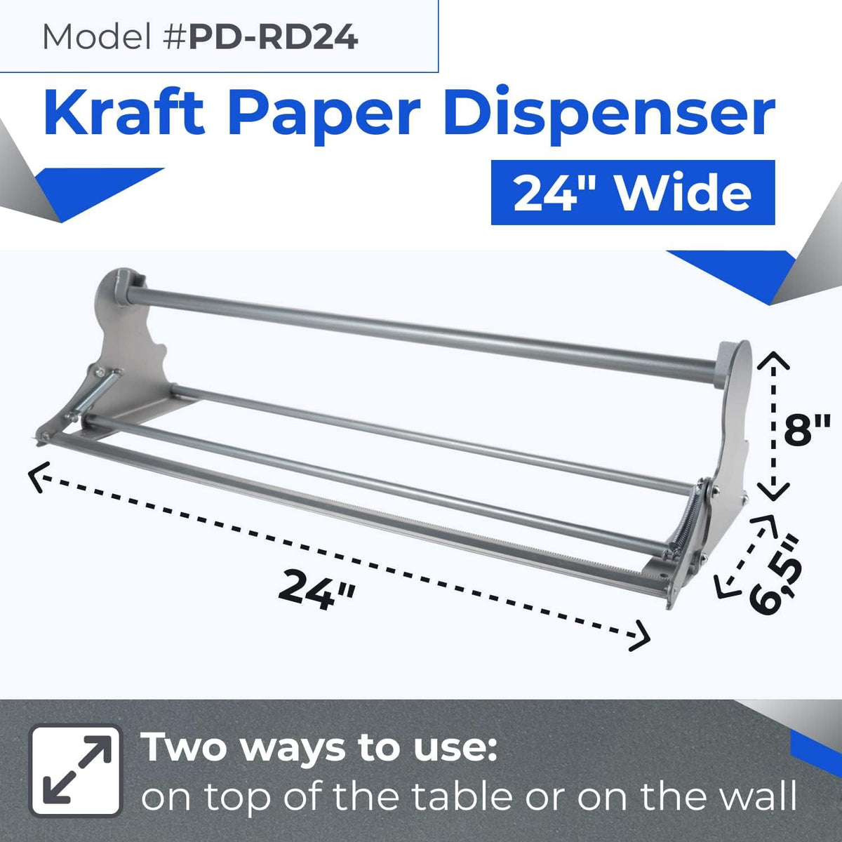 Kraft Paper Roll Bundle - Wrapping Paper, Dispenser & Cutter