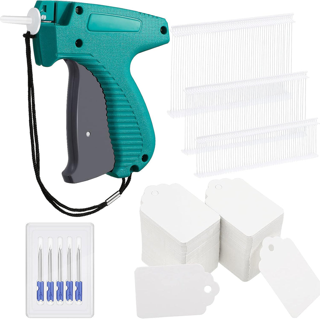2006 Pcs Clothing Price Tags Gun with Tags Set, Scalloped Blank