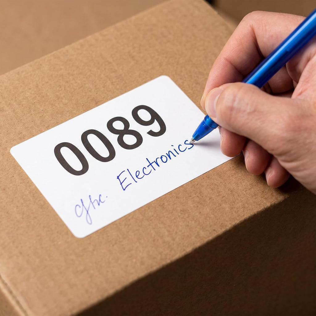 Consecutive Numbered Stickers, 1-1000 Self-Adhesive Inventory Labels, 1.97 x 1.18 Inch