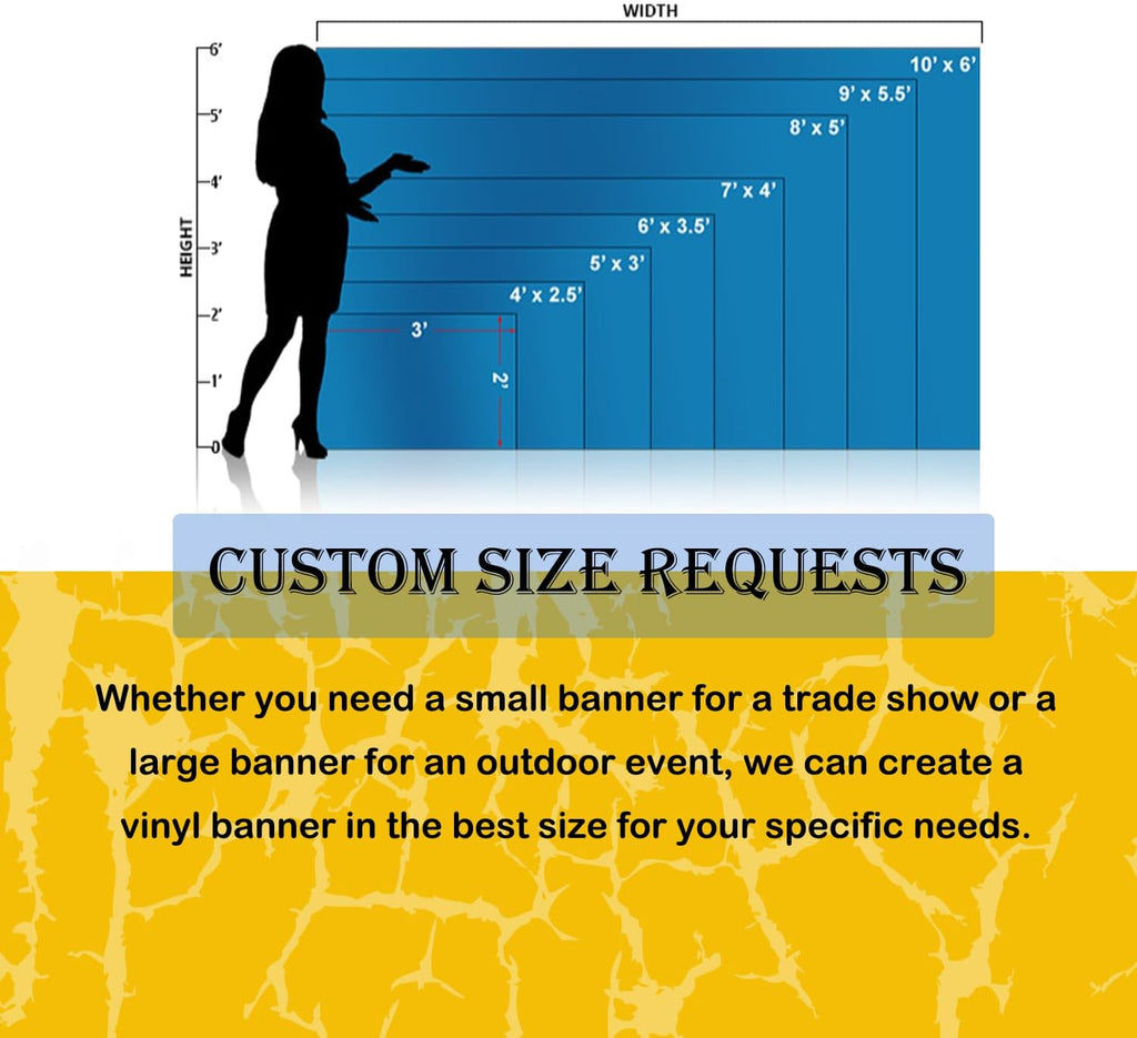 Custom Banners and Signs Personalized Customizable Full Color Vinyl Banners Printing for Parties Business Birthday
