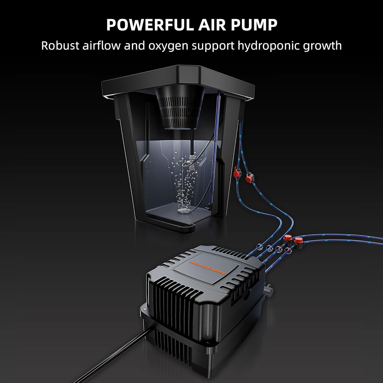 DWC Hydroponics Growing System Kit 4 Buckets for Indoor Plant | 7-Gallon Deep Water Culture, New Triangular Cover