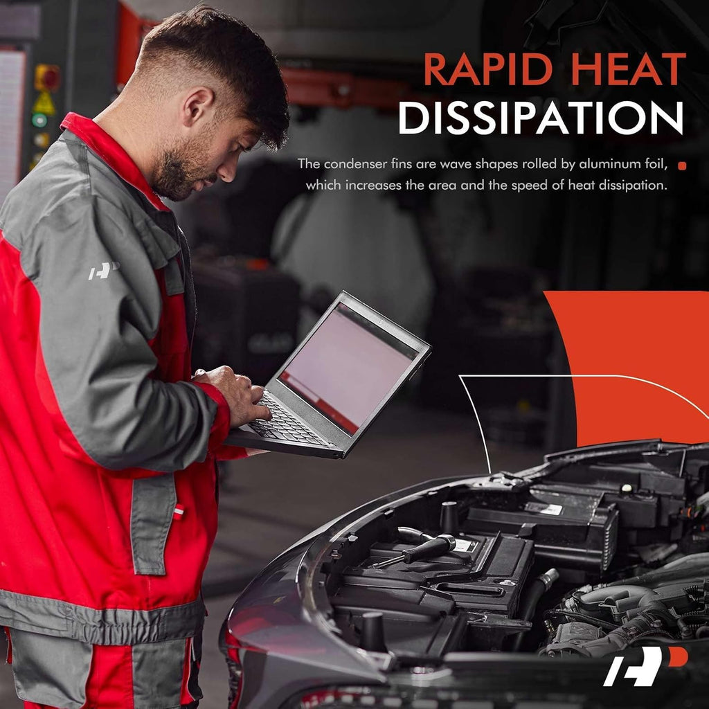 A-Premium Air Conditioning Condenser Compatible with Ram & Dodge