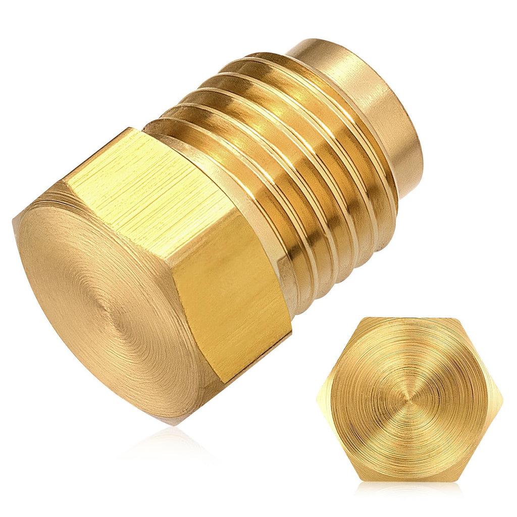 LitartPRO 2PCs 3/16" Brass Brake Line End Connection Fitting Kit