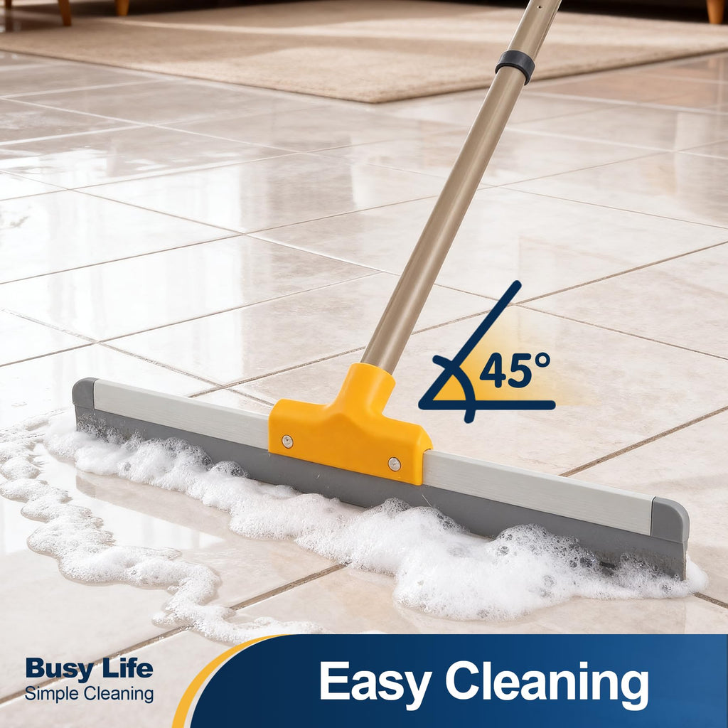 Rubber Floor Squeegee TPR Blade Scrubber Broom Shower Squeegee