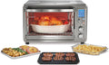 6-in-1 Air Fryer Toaster Oven Combo & Electric Indoor Grill | 450⁰F Searing Temp | Air Fry, Bake, Broil, Toast &