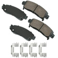 Akebono ACT883 Proact Ultra Premium Ceramic Disc Brake Pad kit , GREY