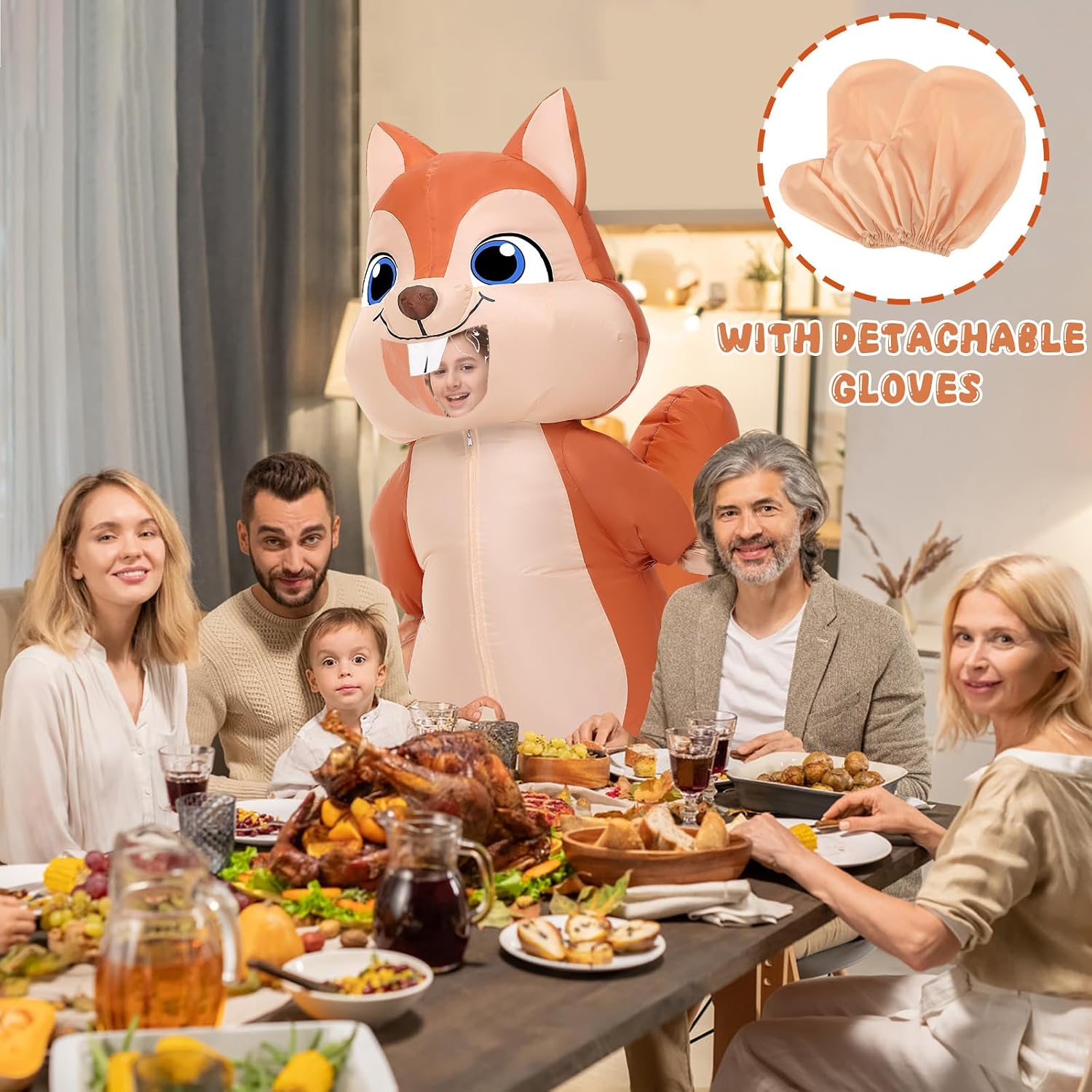 Inflatable Squirrel Costume Kids Thanksgiving Inflatable Costume Christmas Blow Up Squirrel Costumes Halloween