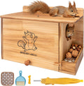 Durable Squirrel House with Feeder & Umbrella & Small Cup & Mat