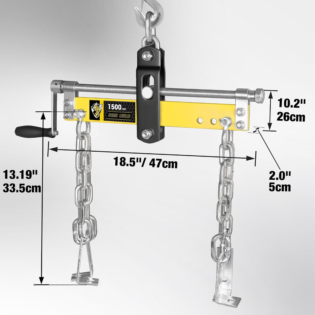 Engine Hoist Shop Crane Engine Leveler 1500lbs