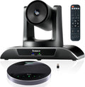 3X Optical Zoom 1080P 60FPS PTZ Conference System with 93°Wide-Angle Lens and MagiCall Bluetooth Speakerphone, Video