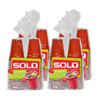 Cup Company Red Squared Plastic Party, 18 Ounce, 200 Count, 50 Count (Pack of 4)