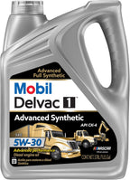 Mobil Delvac 1 Advanced Full Synthetic Diesel Engine Oil 5W-30, 1 Gal