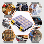 Tools Organizer Box Small Parts Storage Box 34-Compartment Double Side Hardware Organizers with Removable Plastic