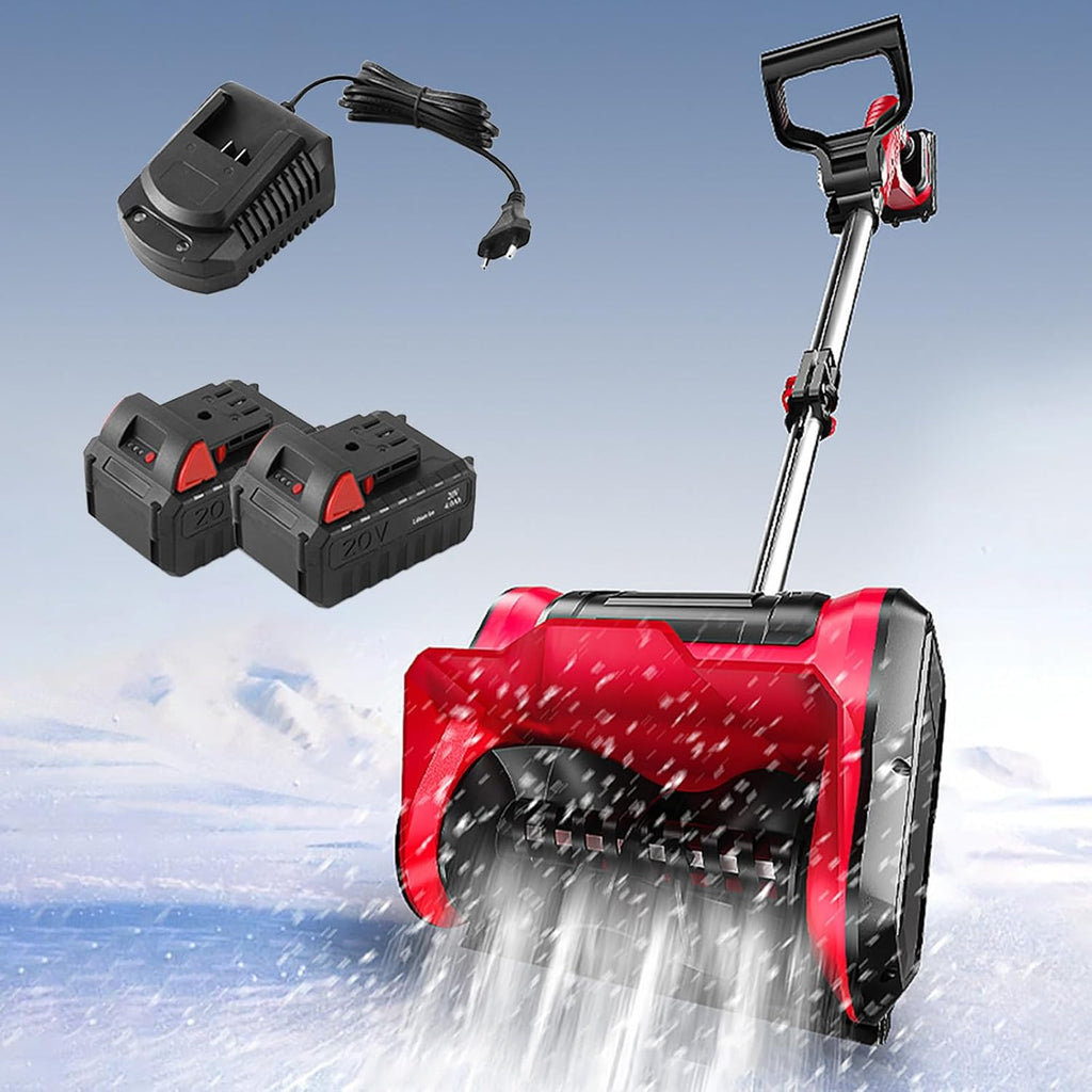 Electric Snow Shovel, Lightweight and Detachable Snow Shovel for Driveway, 12.6in. Width, 6.3in. Depth, 26FT Throw
