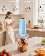 Handheld Vacuum Sealer for Food, Mason Jar Vacuum Sealer(Blue) | Built-in UV Light, With Bags And Mason Lids, Auto