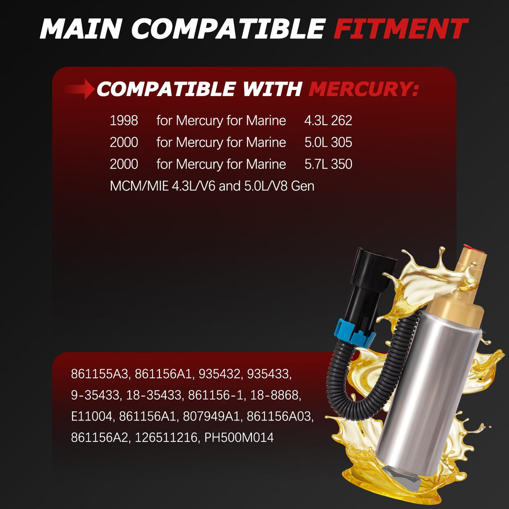 STZJAYE 18-8868 Electric Fuel Pump Compatible with Mercury Mercruiser