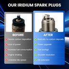 Iridium Spark Plug BR8HS-10 6 Pack Nickel for Yamaha Outboard